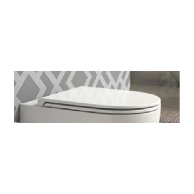 SEDILE QUID SLIM SOFT CLOSE BIANCO 25131 SANINDUSA